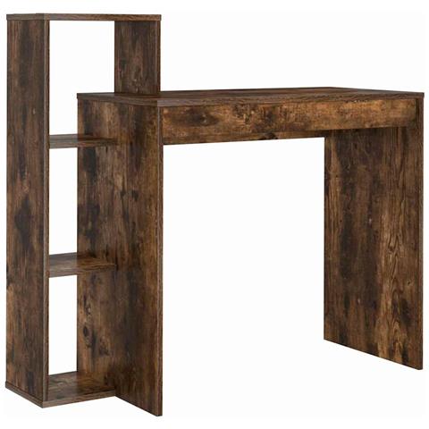 Scrivania Scrivania XL Rovere Affumicato Truciolato Medio Scrivania - Foto 1