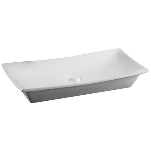 Lavabo Appoggio 80x39.5 Cm La24 Bianco - Foto 1
