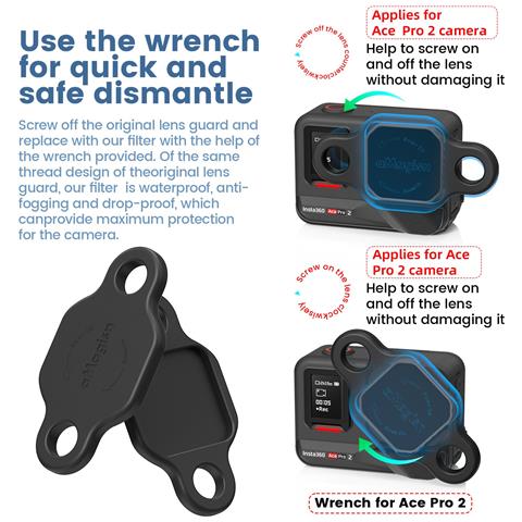 Kit Di Filtri Impermeabili Nd8/16/32/cpl Compatibili Con Insta360 Acepro2: Protezione E Controllo Della Luce - Foto 2