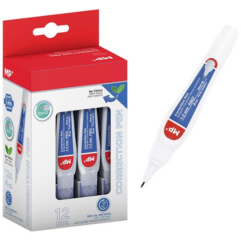 Set 12 Pz Correttore Penna Boligrafo. 4 Ml. - Foto 1