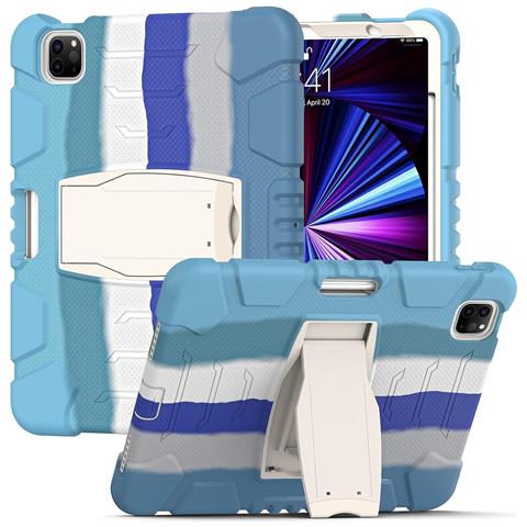 Custodia Per Ipad Pro 5/4/3 12.9"" Con Supporto E Alloggiamento Per Stilo Blu - Foto 1