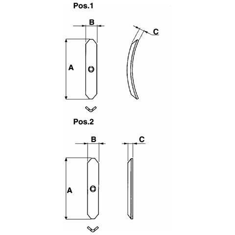 Vomerino Reversibile 40x5x190 Per Molla Flex Confezione Da 15 Pezzi - Foto 4