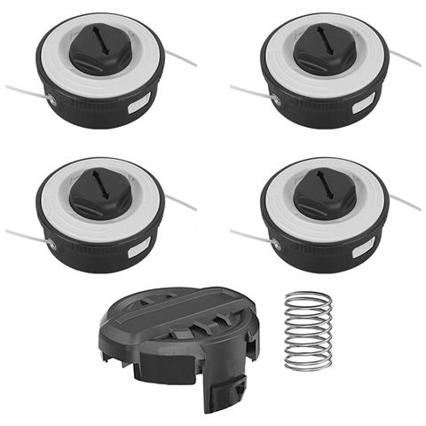 Set Testina Decespugliatore - 4 Bobine + 1 Coperchio + 1 Molla, Compatibile Con Stihl Fsa 57 Fse52 - Foto 1