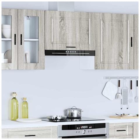 Pensile da Cucina Porto Grigio Sonoma in Legno Multistrato - Foto 2