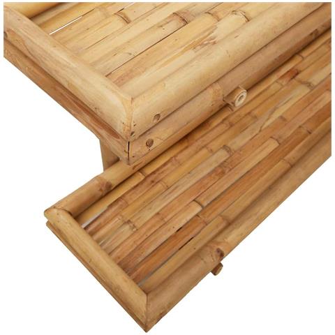 Ripiano a Muro con lo scaffale Marrone 45 x 26 x 60 cm Bambù - Foto 9