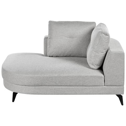 Chaise Longue Marum Lino Sintetico Grigio - Foto 2