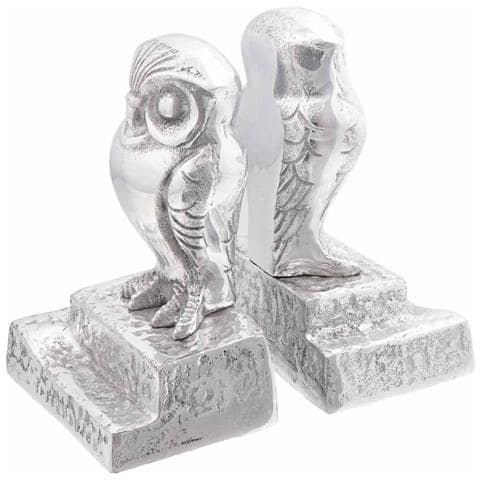 Fermalibri 2 pcs Argento 12 x 9 x 19 cm Alluminio - Foto 1