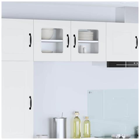 Pensile cucina Bianco Lucido 40 x 31 x 40 cm Legno multistrato - Foto 2