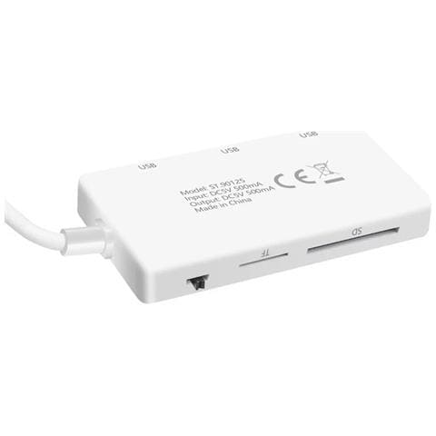 Lettore Schede Sd Tf - Hub Usb 2.0 Otg 3 Porte + Micro Usb Per Pc Tablet Cell - Foto 3