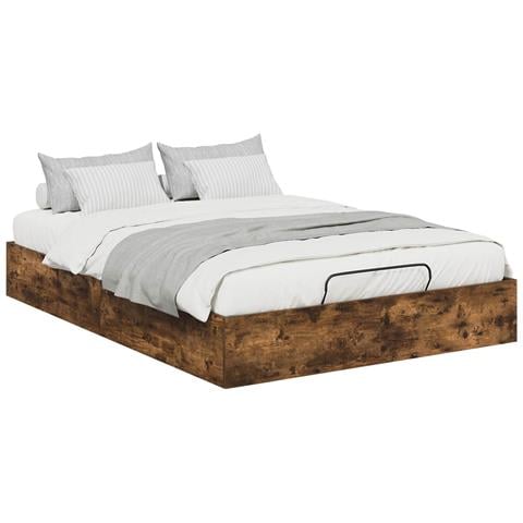Letto ottomano Rovere fumé 193 x 120 x 25 cm Truciolare - Foto 1
