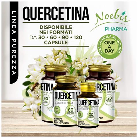 Quercetina 200 mg 90 Capsule - Alto Grado di Purezza - Flavonoide in Capsule Vegetali - Foto 2