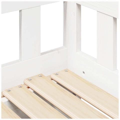 Letto Estraibile con Cassetti senza Materasso Bianco 90x190 cm - Foto 9