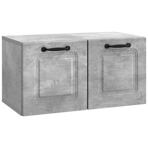 Mobile Porta TV da Muro Grigio Cemento 59,5 x 31 x 30 cm - Foto 1