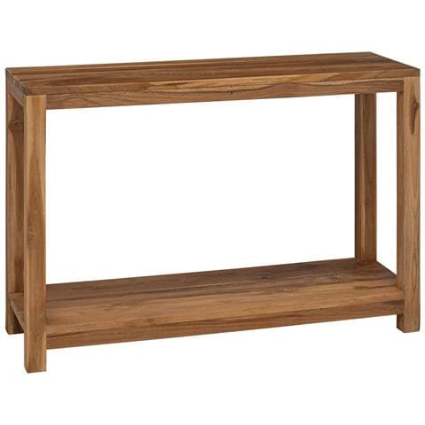 Tavolo consolle Naturale 110 x 35 x 75 cm Legno di teak solido - Foto 1