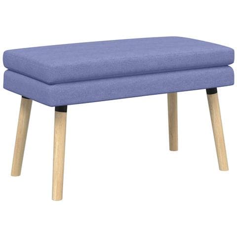 Panchina a doppio strato Blu jeans 80 x 40 x 47 cm Tessuto - Foto 1