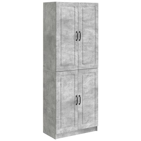 Set di armadi 2 pcs Grigio Cemento Legno ingegnerizzato - Foto 1