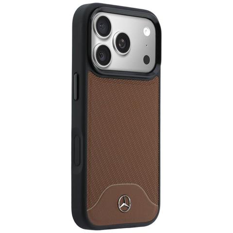 Custodia Mercedes-benz ""effetto Legno E Pelle"" Con Magsafe, Per Iphone 17 Pro Max - Foto 2