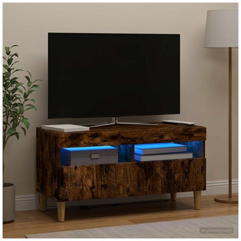 Mobile TV LED Rovere Fumo Legno ingegnerizzato - Foto 2