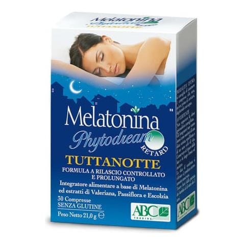 Melatonina Phytodream Tuttanotte Retard 30 Compresse - Foto 1