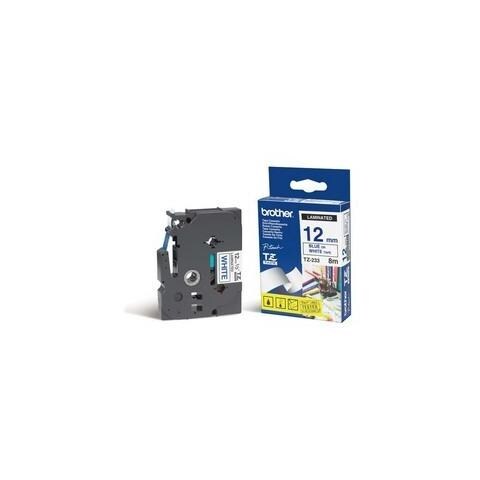 Nastro Etichette per Etichettatrice Formato 1.2 x 800 cm Blu su Bianco - Foto 1