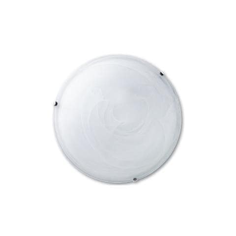 Plafoniera Duna Bianca, Vetro Alabastro, E27 Ø30 Cm - Foto 2