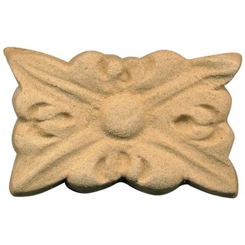 Fregio per Mobili in Pasta di Legno finitura Grezza 50x30 mm art. 03.4516 - 2pz - Foto 1