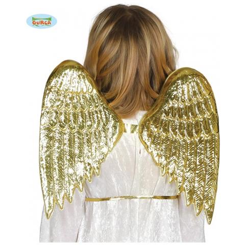 Ali Da Angelo Con Piume Dorate Bambino - Foto 1