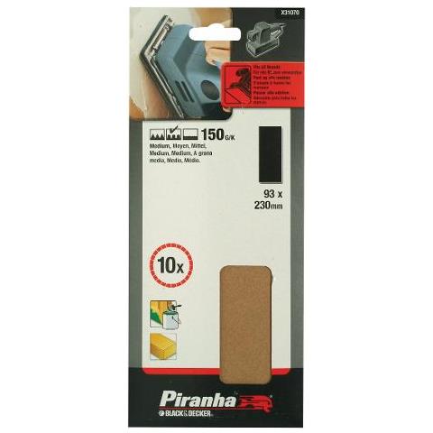 Set 10 Fogli Abrasivi Per Levigatrici - Foto 1