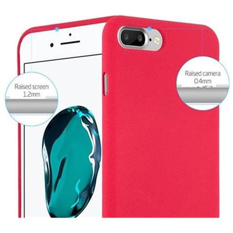 Custodia Compatibile Con Apple Iphone 8 Plus / Iphone 7 Plus / Iphone 7s Plus In Frost Rosso - Coperchio Protettivo In Silicone Tpu Flessibile - Foto 10