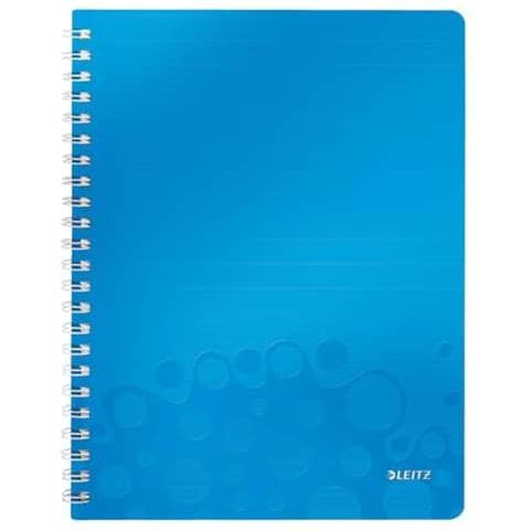 Blocco A Quadretti 80 Fogli Wow In Ppl A4 Blu Metallizzato 46380036 - Foto 1