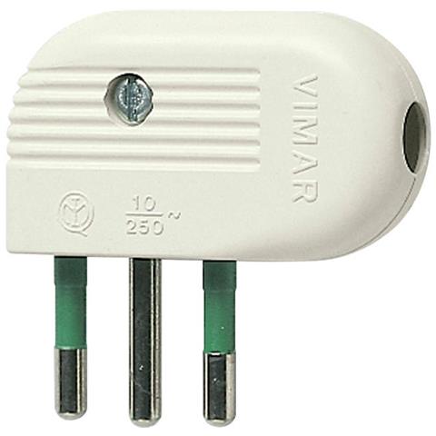 01041. b 1041b - Spine E Prese Spina 2p+t 10a 90° Bianco - Foto 1