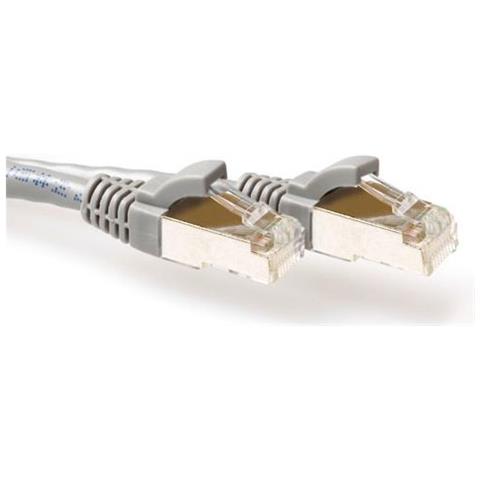 Cavo Patch Grigio Da 3 Metri Lszh Sftp Cat6a Antigroviglio Con Connettori Rj45. Cat6a S /ftp Lszh Sng Gy 3,00 M (fb70 - Foto 1