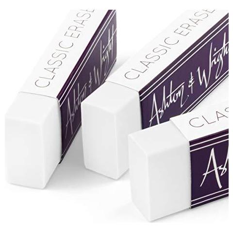 Ashton E Wright - Eraser Classic - Lattice Di Gomma Di Plastica - Confezione Da 5 Bianco Aw-er-w5 - Foto 2