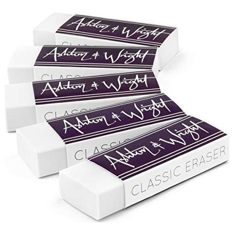 Ashton E Wright - Eraser Classic - Lattice Di Gomma Di Plastica - Confezione Da 5 Bianco Aw-er-w5 - Foto 1