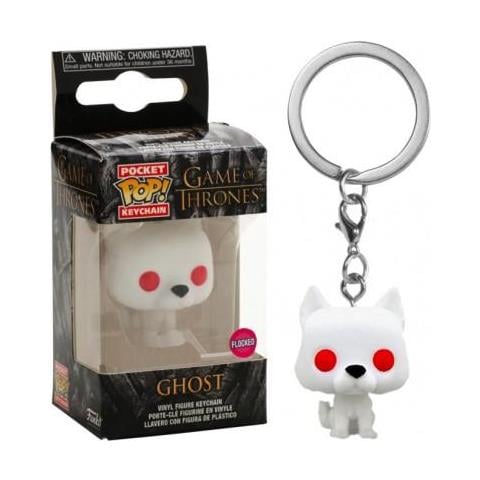 Game Of Thrones Pocket Pop! Vinyl Keychain Ghost (flocked) 4 Cm - Foto 1