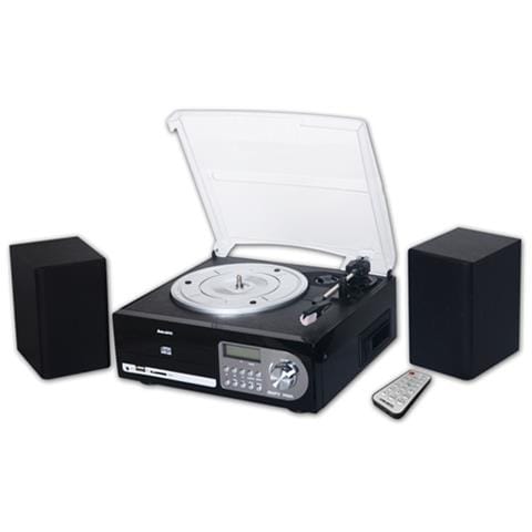 Giradischi TT 38R a 3 Velocità con USB / SD / AUX con Lettore CD / MP3 / Telecomando Colore Nero - Foto 2