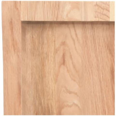 Piano Tavolo Marrone Chiaro 220x50x (2-4) cm Rovere Non Trattato - Foto 2