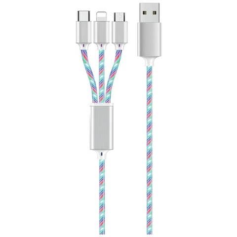 797316 Cavo Usb 1,5 M Usb B Usb C /micro-usb B /lightning Multicolore - Foto 1