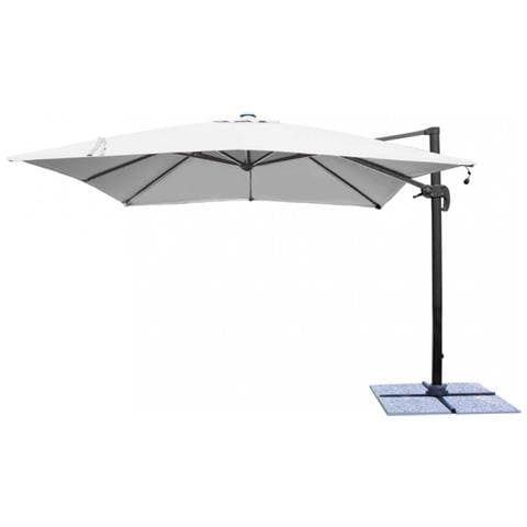 Ombrellone Con Led 3 X 4 Pitagora Antracite Telo Grigio - Foto 1