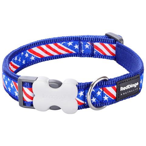 Collare Per Cani Us Flag 20-32 Cm Azzurro - Foto 1