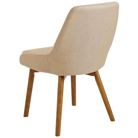 Set Di 2 Sedie Da Pranzo Tessuto Beige Melfort - Foto 7