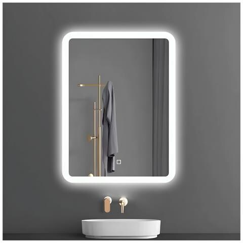 Porta Doccia Scorrevole Slide Per Box Nicchia Due Ante Cristallo Temprato *** Misure : 50x70 Cm, Tonalità : Dimmerabile 2700-4500-6500k - Foto 1