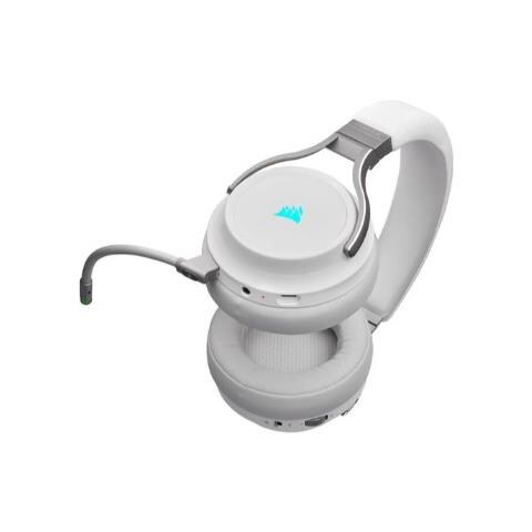 Cuffie Gaming Virtuoso iCUE Wireless a Padiglione con Microfono Compatibile con Console di Gioco + PC /giochi Colore Bianco - Foto 4