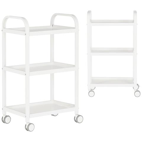 Carrello Per Parrucchieri Estetisti Tavolino Su Rotelle Per La Tintura St001w Al Salone Di Bellezza Scaffale Con Ripiani - Foto 1