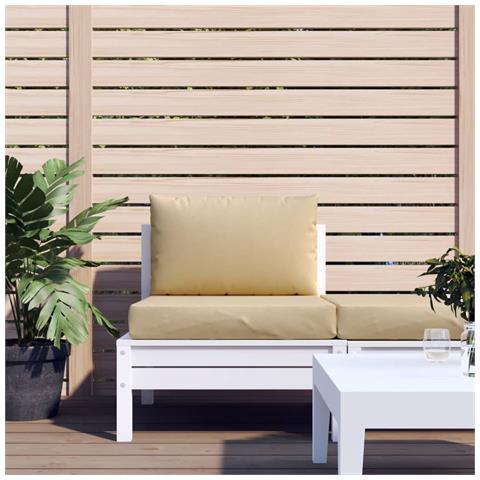 Cuscini Per Pallet 2 Pz Beige Mélange In Tessuto - Foto 3
