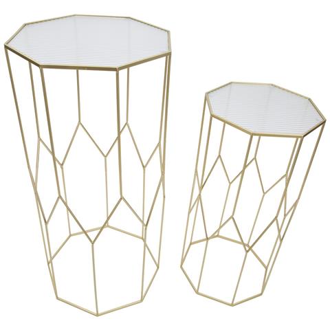 Portatelefono New Glass Coppia Cm 50x46x100-40x37x80 - Foto 2