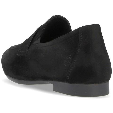 Black Casual Closed Loafers Mocassino Pelle Scamosciata /nabuk Scarpe Donna Nero Eu 38, D0k02-00 - Foto 3
