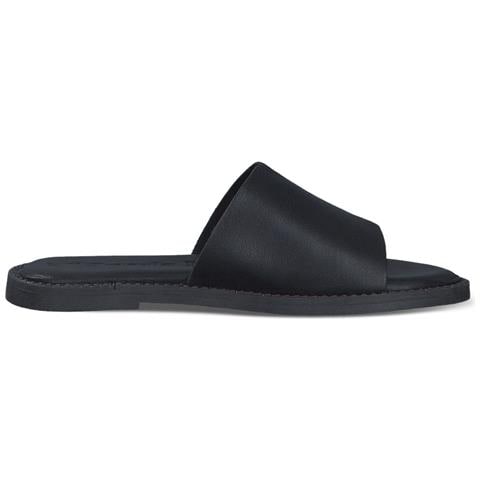Black Casual Open Slippers Ciabatte Pelle Scarpe Donna Nero Eu 38, 1-27135-42 001 - Foto 3
