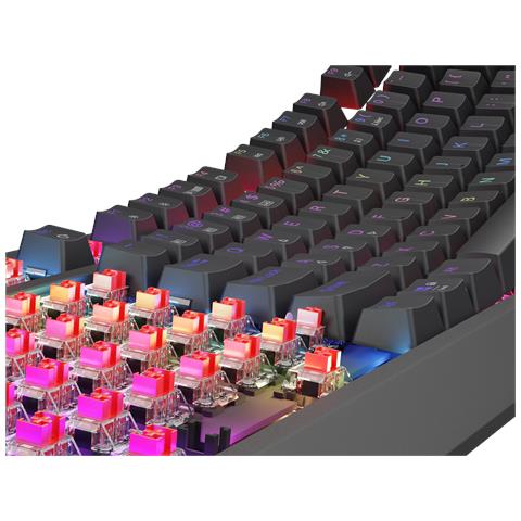 Thor 230 TKL tastiera Gaming USB + RF Wireless + Bluetooth QWERTY Nero - Foto 2