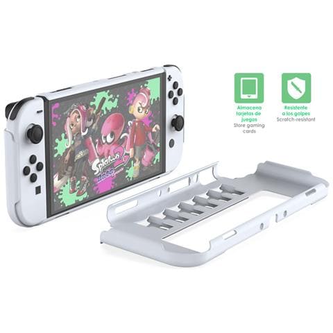 Custodia Con 6 Slot Per Schede Da Gioco, Compatibile Con Switch Oled. 24,5x10,3x2 Cm. Colore Trasparente - Foto 2